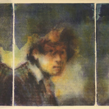 Schilderij getiteld "Variation Rembrandt…" door Laetitia Houlette Ruquier (Laetitia HR), Origineel Kunstwerk, Aquarel