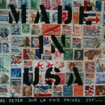 Painting titled "made in USA 2" by Laety, Original Artwork