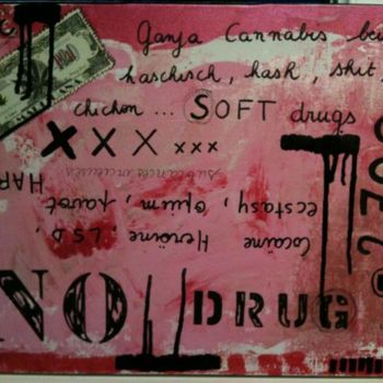 「no drugs」というタイトルの絵画 Laetyによって, オリジナルのアートワーク