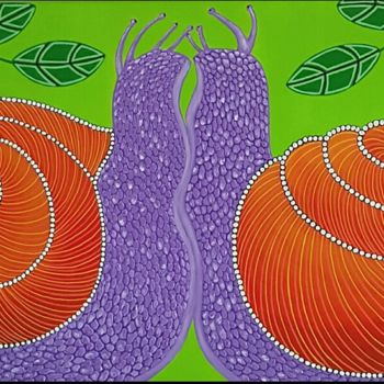 "Snail lovers" başlıklı Tablo Ana Von Laff tarafından, Orijinal sanat, Akrilik