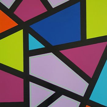 "Geometric abstract…" başlıklı Tablo Ana Von Laff tarafından, Orijinal sanat, Akrilik