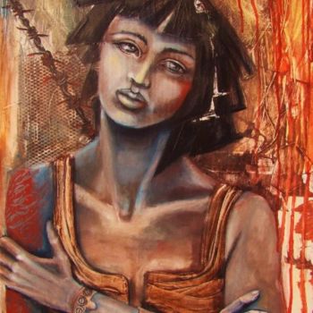 Painting titled "SARAH" by Francoise Laffanour, Original Artwork