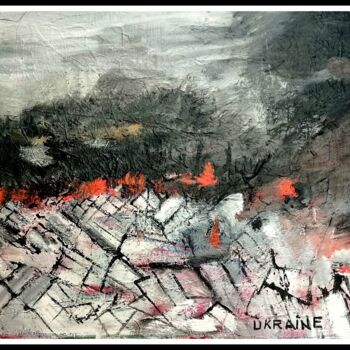 Painting titled "ukraine" by Lagell, Original Artwork, Acrylic