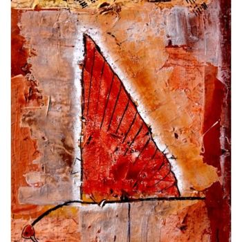 Картина под названием "l'ibis" - Lagell, Подлинное произведение искусства, Масло