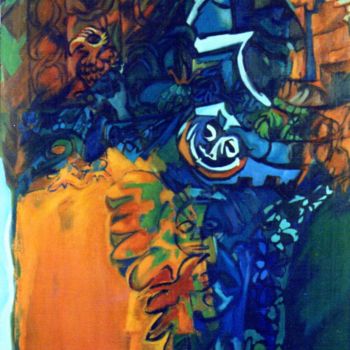 Pintura titulada ""Tríptico de homena…" por Lagloria, Obra de arte original, Oleo