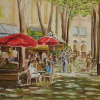 Painting titled "aix" by Claude Laherrere, Original Artwork