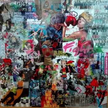Collages intitolato "ReBelle" da Stéphanie Moulay, Opera d'arte originale, Ritagli