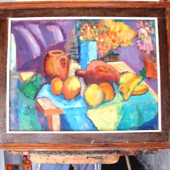 Painting titled "nature-morte.jpg" by Lakmos, Original Artwork, Oil