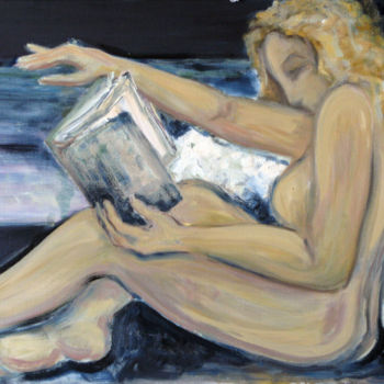 Painting titled "Lecture" by Natalia Laletina, Original Artwork