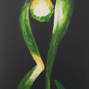 Peinture intitulée "Danse-nuptiale-VI" par Martine Lallement, Œuvre d'art originale, Acrylique Monté sur Châssis en bois