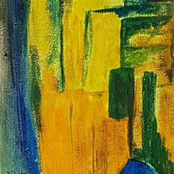 Peinture intitulée "Composition II" par Martine Lallement, Œuvre d'art originale, Acrylique Monté sur Châssis en bois