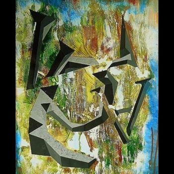 Painting titled "Triple "A" No4" by Lam, Original Artwork, Acrylic