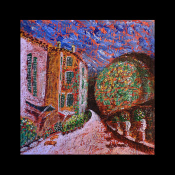 Painting titled "Paysage provencale…" by Lam, Original Artwork, Acrylic