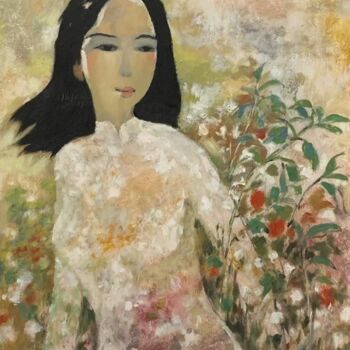 Schilderij getiteld "WOMEN 1" door Lâm Lan, Origineel Kunstwerk, Olie