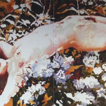 Painting titled "l'ivresse des flots" by Rosario La Malfa, Original Artwork, Oil