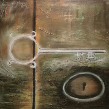 Schilderij getiteld "Open this door" door La-Marks, Origineel Kunstwerk, Acryl