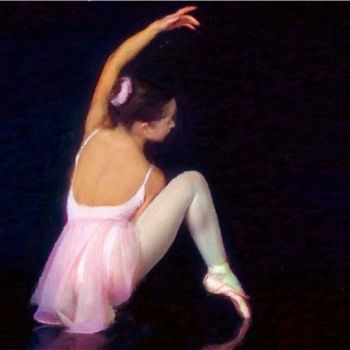 Peinture intitulée "The Dancer" par Lamarr, Œuvre d'art originale, Huile