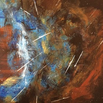 Peinture intitulée "chien-venant-dire-b…" par Nathalie Lambert, Œuvre d'art originale, Acrylique