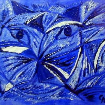 Painting titled "Le petit cat tout r…" by La Miss Cath, Original Artwork, Oil