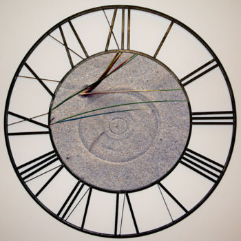 Installazione intitolato "Horloge des sables…" da Régis, Opera d'arte originale, Installazione artistica