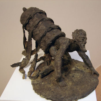 Sculptuur getiteld "contorsioniste.jpg" door Lamy Tcha, Origineel Kunstwerk, Hars