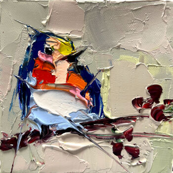 Ζωγραφική με τίτλο "Trill" από Lana Frey, Αυθεντικά έργα τέχνης, Λάδι Τοποθετήθηκε στο Ξύλινο φορείο σκελετό
