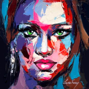 Картина под названием "Sigh" - Lana Frey, Подлинное произведение искусства, Масло