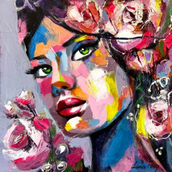 Картина под названием "Pink touch" - Lana Frey, Подлинное произведение искусства, Акрил