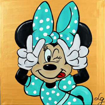 Ζωγραφική με τίτλο "Minnie Mouse" από Lana Graule, Αυθεντικά έργα τέχνης, Ακρυλικό