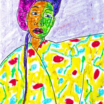 Disegno intitolato "Jasmine" da Lana Krainova, Opera d'arte originale, Pastello