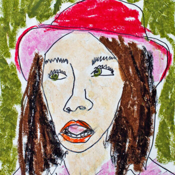 Рисунок под названием "Amy" - Lana Krainova, Подлинное произведение искусства, Пастель