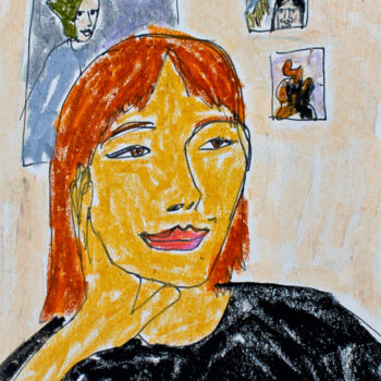 Рисунок под названием "Zoey" - Lana Krainova, Подлинное произведение искусства, Пастель