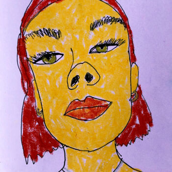 Tekening getiteld "Sara" door Lana Krainova, Origineel Kunstwerk, Pastel