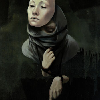 "FABRICATION OF PERS…" başlıklı Tablo Lana Okoneshnikova tarafından, Orijinal sanat, Petrol