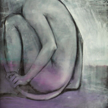Dessin intitulée "INTROVERSION" par Lana Okoneshnikova, Œuvre d'art originale, Pastel