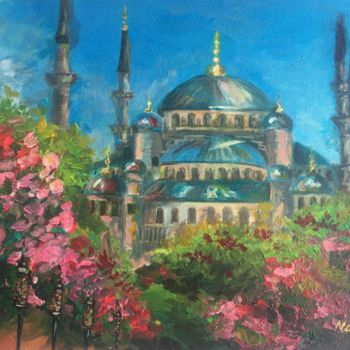 Картина под названием "Мой Стамбул" - Ольга Набокова, Подлинное произведение искусства, Акрил