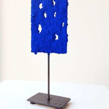 Sculpture intitulée "petit-passage-bleu.…" par Guillaume Lancelin, Œuvre d'art originale