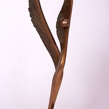 Sculpture intitulée "L'Ange est amoureux" par Jean-Louis Landraud, Œuvre d'art originale