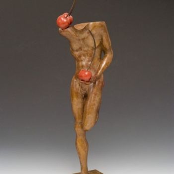 Sculpture intitulée "Le Jongleur aux cer…" par Jean-Louis Landraud, Œuvre d'art originale