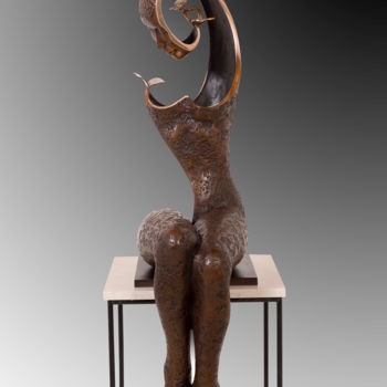 Rzeźba zatytułowany „La Dame aux Papillo…” autorstwa Jean-Louis Landraud, Oryginalna praca