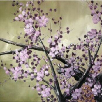 「Plum Blossom」というタイトルの絵画 Langによって, オリジナルのアートワーク, オイル