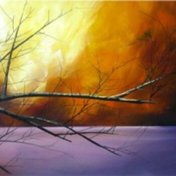 Painting titled "Branches" by Lang, Original Artwork, Oil