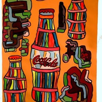 「extase-cola-2-56x76…」というタイトルの絵画 Denis Langによって, オリジナルのアートワーク