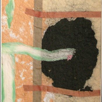 Peinture intitulée "Papier escale" par Lanhor, Œuvre d'art originale, Huile
