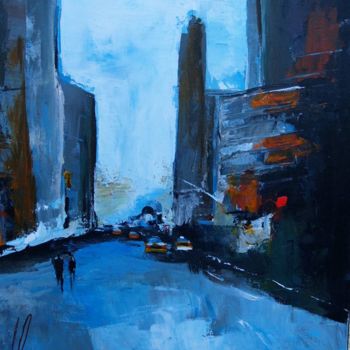 Peinture intitulée "new york juste en f…" par Didier Lannoy, Œuvre d'art originale