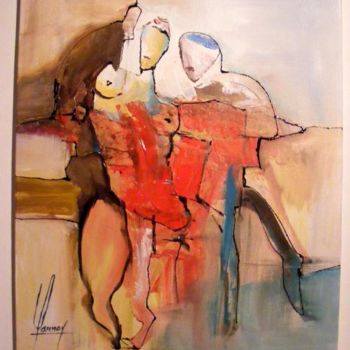 Painting titled "impudeur" by Didier Lannoy, Original Artwork