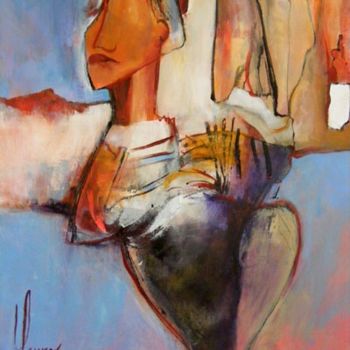 Pintura titulada "EXTRAIT DE MARINE" por Didier Lannoy, Obra de arte original