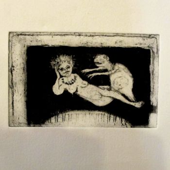 Gravures & estampes intitulée "gravure Jojo-le-har…" par René Lannoy, Œuvre d'art originale, Eau-forte