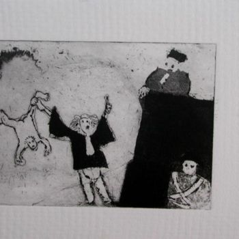 Gravures & estampes intitulée "objet du déli" par René Lannoy, Œuvre d'art originale, Gravure