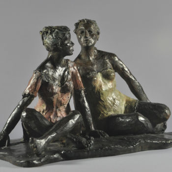 Escultura titulada "Muses" por Brigitte De Lanouvelle, Obra de arte original, Bronce